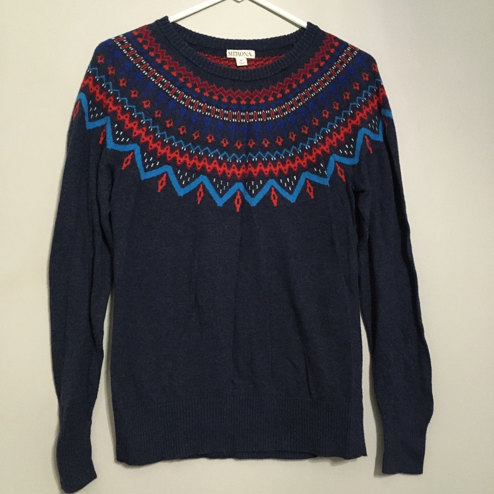 Navy blue sweater